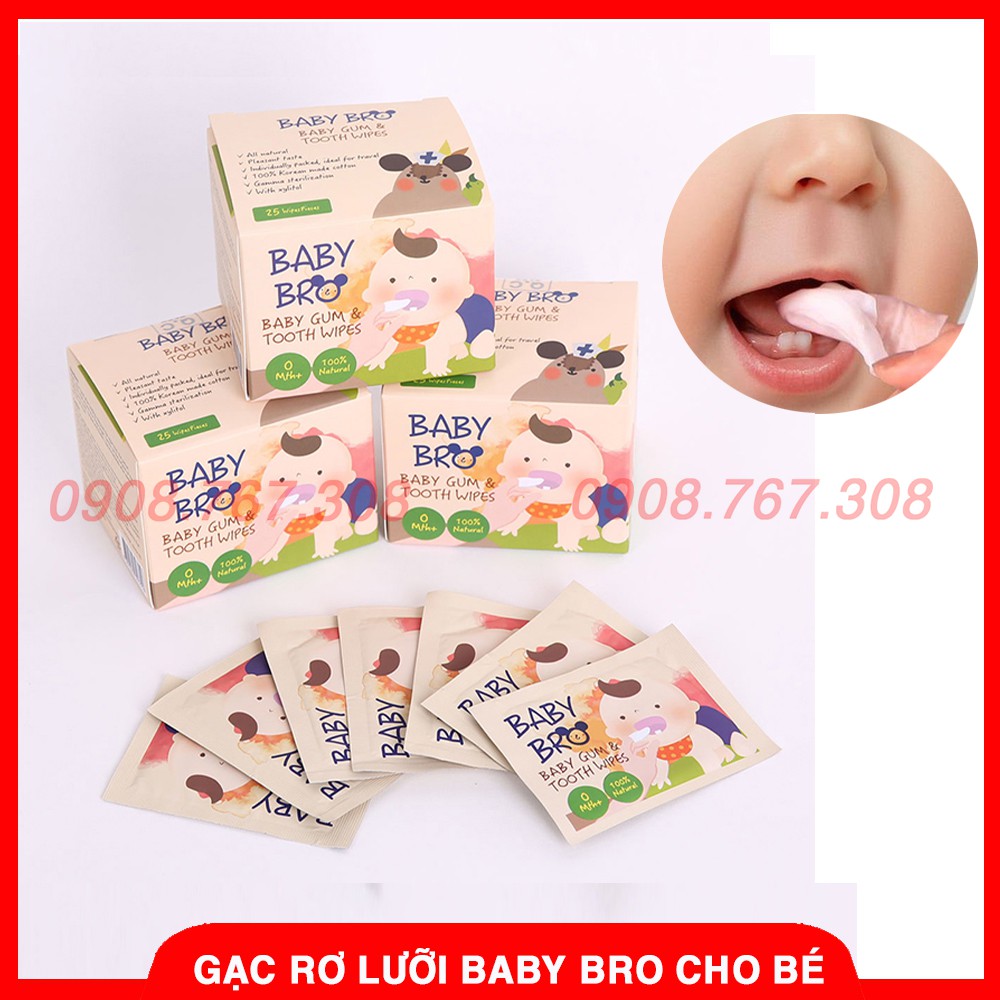 Tưa Lưỡi Cao Cấp Hàn Quốc Baby Bro, Gạc Rơ Lưỡi Cho Bé Sơ Sinh - 8809262393316