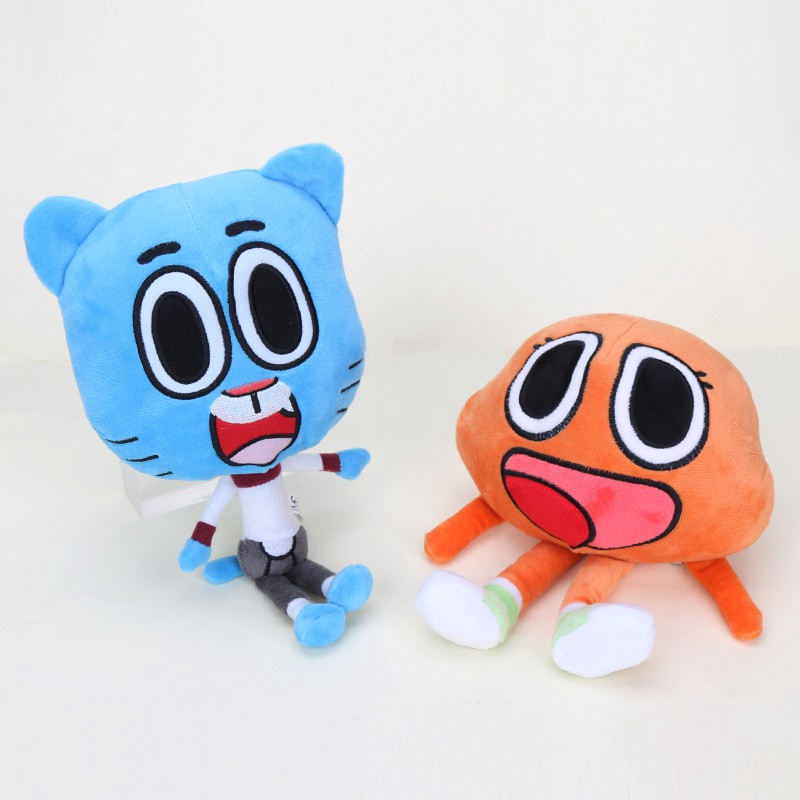 【Ready Stock！！】25cm Amazing World Gumball Plush Doll Gumbo Darwin Anais Plush Toy Kids Holiday Quà tặng