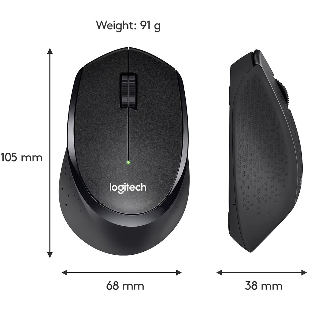 Chuột Không Dây Logitech M330 Silent Plus - Hàng Chính Hãng