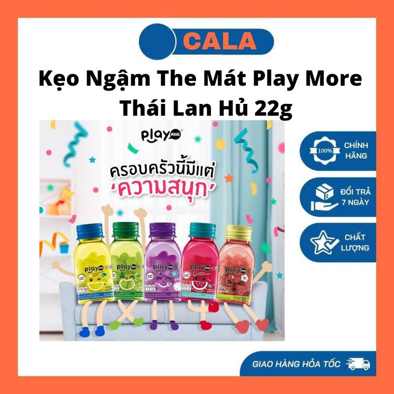 Kẹo The Mát Play More Thái Lan Hủ 22g