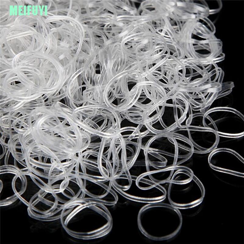 (Hàng Mới Về) Set 300 Dây Cao Su Buộc Tóc Co Giãn Meifuyi