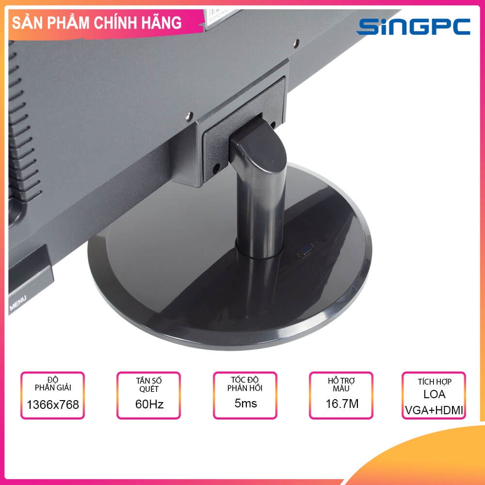 Màn hình Máy tính SingPC SGP185S 18.5 inch LED   - Chính hãng, Bảo hành 24 tháng