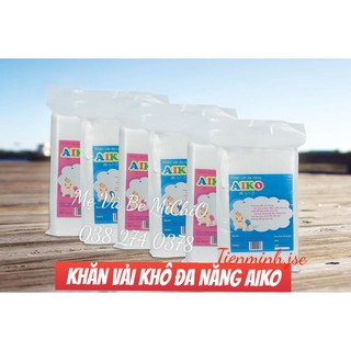 Combo 6 túi Khăn vải Khô đa năng Aiko 270 tờ/túi