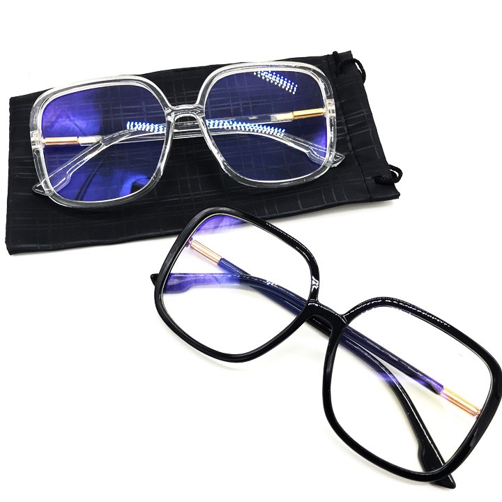 Kính Gọng Mắt Vuông Phiên Bản To Cube Trắng Đen Điểm Nhấn Thay Được Mắt Cận | BigBuy360 - bigbuy360.vn