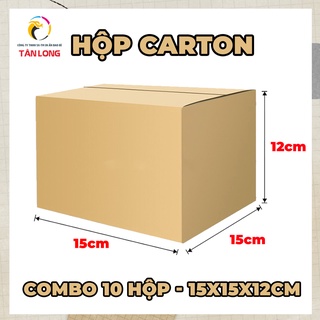 Thùng carton combo 10 thùng size 15x15x12cm