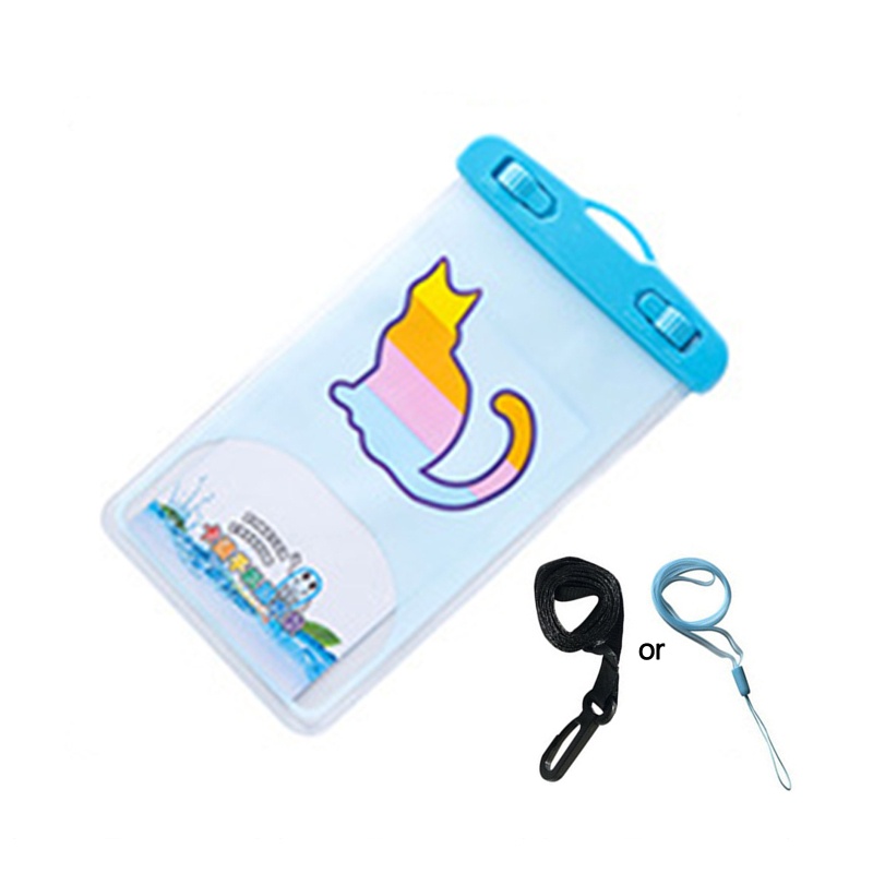 Túi Đựng Điện Thoại Trong Suốt Chống Thấm Nước / Dầu Họa Tiết Hoạt Hình Dùng Khi Đi Bơi # 8