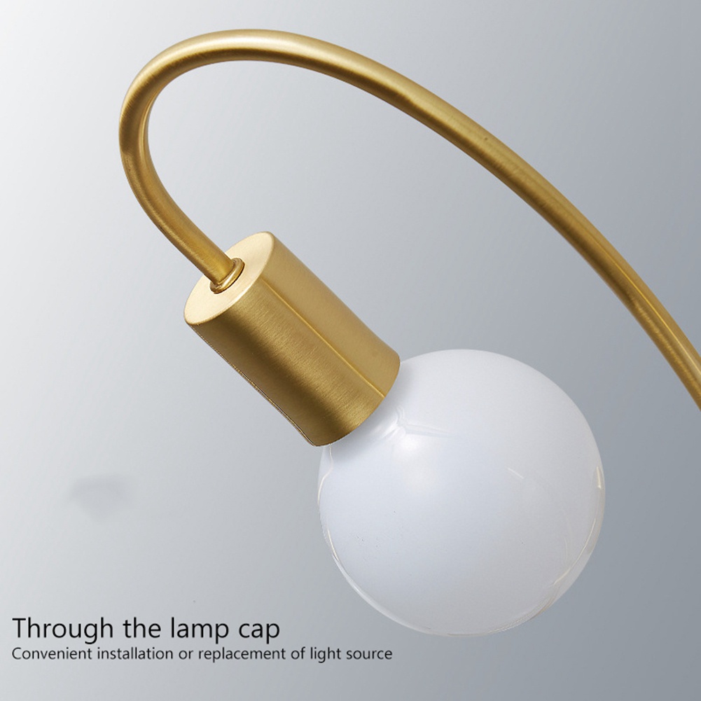 Đèn trần 8 bóng LED màu vàng đen đơn giản sáng tạo phong cách Bắc Âu trang trí phòng khách/phòng ngủ