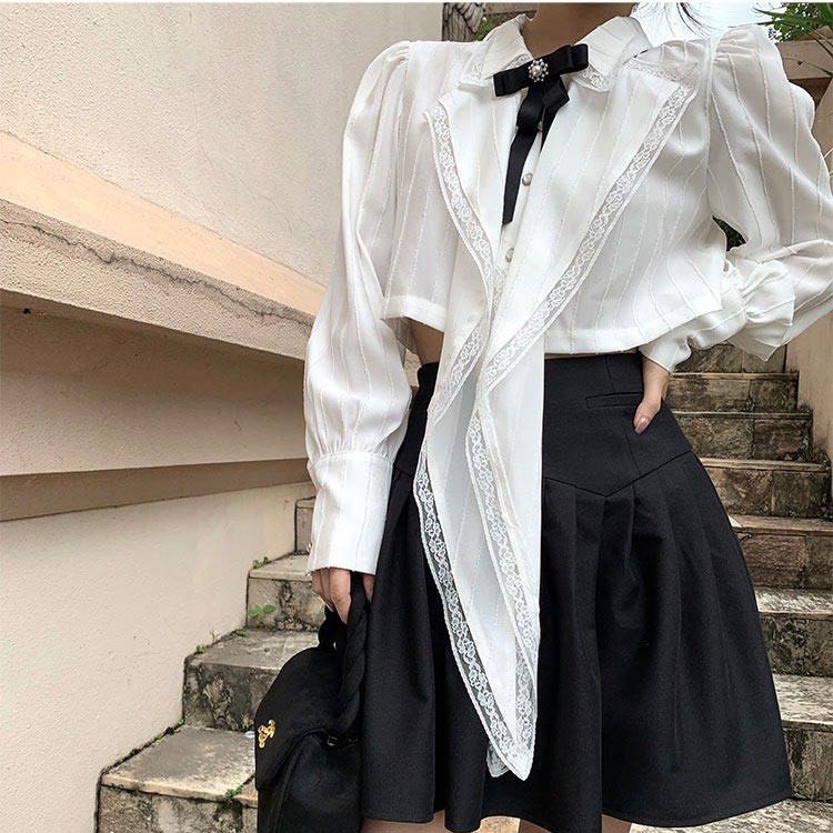 Chân váy lưng cao xếp ly phong cách hàn quốc -  LITASTORE | BigBuy360 - bigbuy360.vn