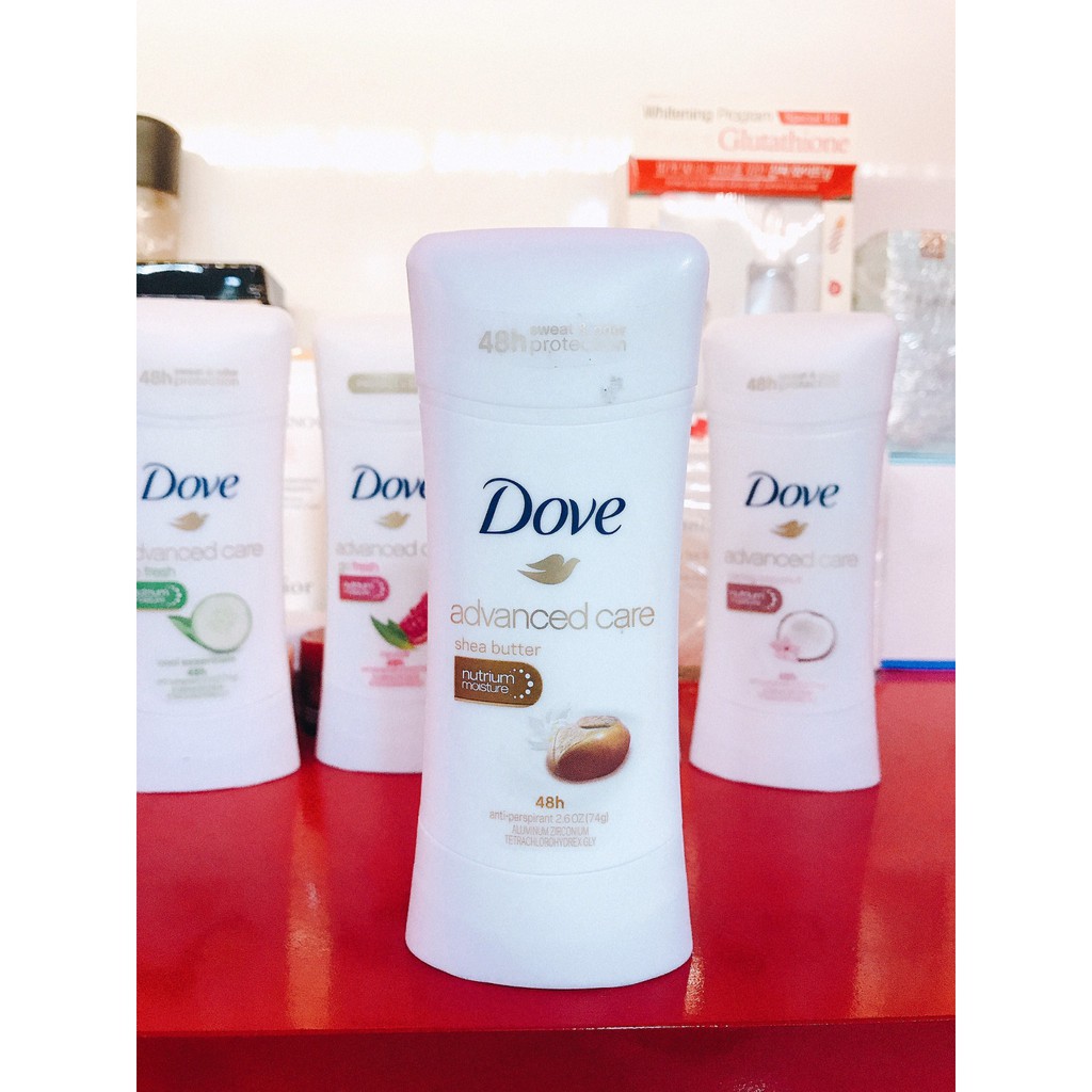 Lăn khử mùi Dove Advenced Care dạng sáp dành cho nữ mùi hương đa dạng