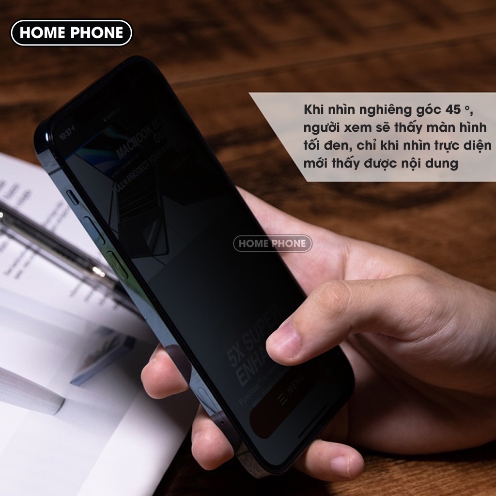 Kính cường lực Iphone chống nhìn trộm KINGKONG 4D chính hãng công dụng chống bám vân tay, loang nước... CL-KK-001