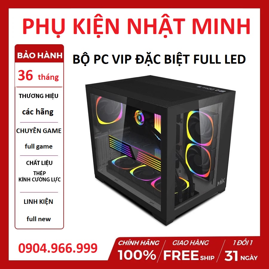 Bộ máy tính PC GAMING Full TUF GAMING Asus TUF B560M plus + i5 10400F + 1660S TUF + Ram 16GB ARGB chính hãng NEW bh 36th