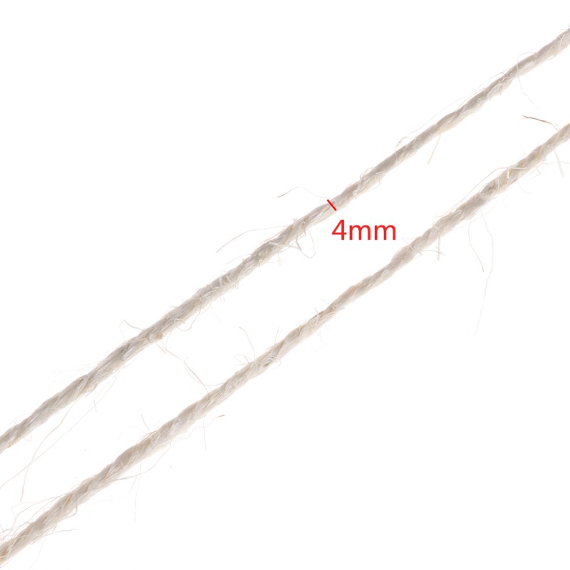 Dây thừng vải sisal 20m x 4mm làm cây cào móng dành cho mèo