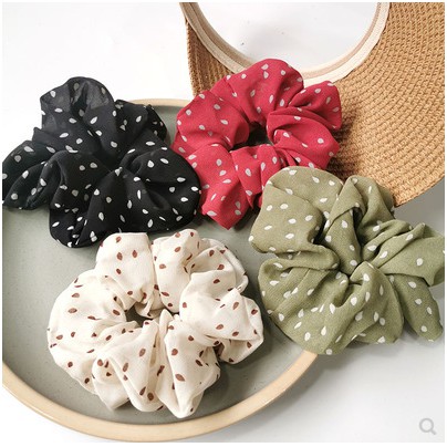 [Mã 151FASHIONSALE1 giảm 10K đơn 50K]Dây Cột tóc,Dây buộc tóc, Scrunchies Chấm Bi Siêu Đẹp