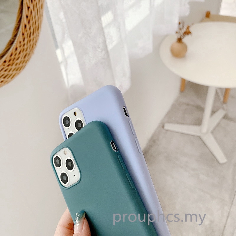 Ốp lưng màu trơn cho OPPO A15 F1S A71K A71 F3 A92 A93 A15S A53 2020 Realme C20 Narzo 30A