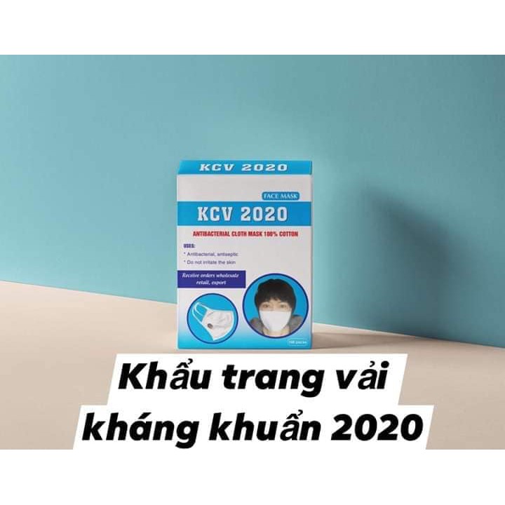 (XUẤT KHẨU) Khẩu trang vải kháng khuẩn, khẩu trang vải trắng dùng 30 lần - có đủ giấy tờ kiểm định có xuất hóa đơn