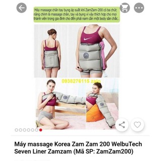 COMBO Máy trị liệu suy giản tĩnh mạch Zam Zam 200 Hàn Quốc