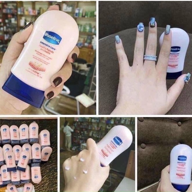 Kem dưỡng da tay và móng tay Vaseline Intensive Care 85g