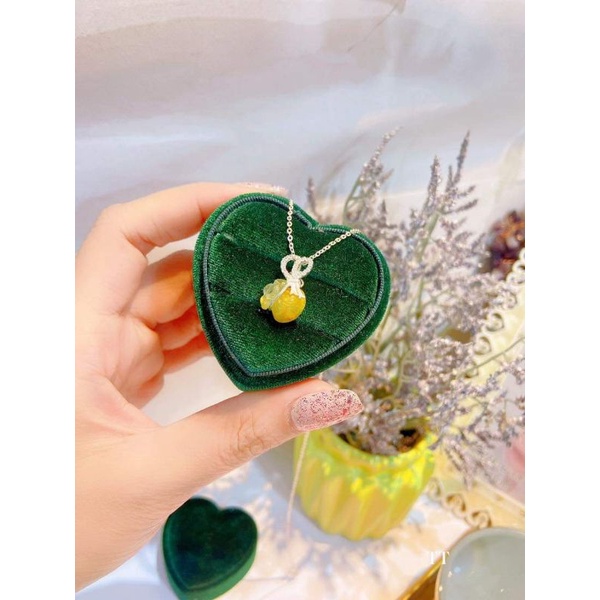 Kẹp nơ bạc ta móc mặt túi tiền