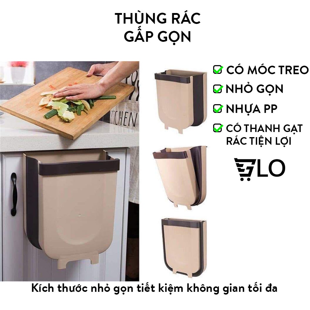 Thùng Rác Thông Minh Gấp Gọn Cao Cấp Để Nhà Bếp