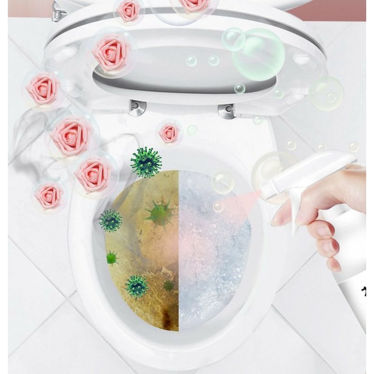 Chai xịt tẩy vệ sinh toilet dạng bọt hương hoa anh đào