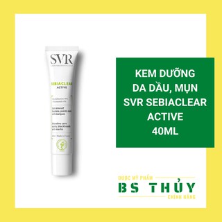 ✅[CHÍNH HÃNG] Kem Dưỡng Ẩm SVR Làm Giảm Dầu, Mụn Cho Da SVR SEBIACLEAR Active 40ml