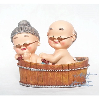 Tượng Cặp Đôi Ông Bà Già Hạnh Phúc