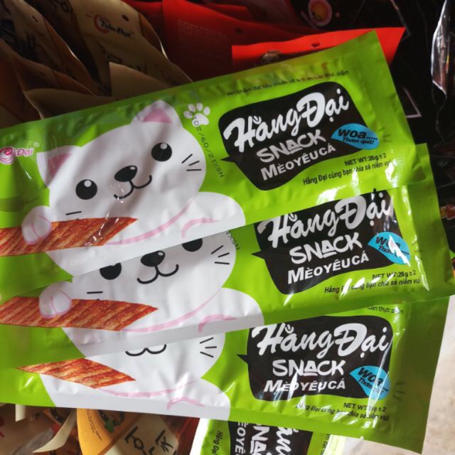 Combo 10 gói Snack Mèo Yêu Cá Hằng Đại thơm ngon giòn dai - CHIPSHOP82