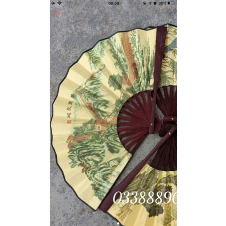Quạt xếp cổ trang Trung Quốc, hàng to, dày nan, hàng siêu đẹp