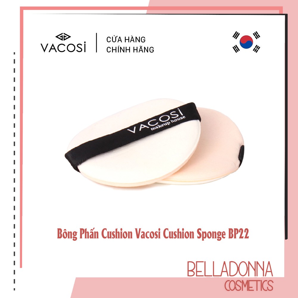 Bông Phấn Cushion Tròn Nhỏ Vacosi Cushion Sponge BP22 (Gói 1 Cái)