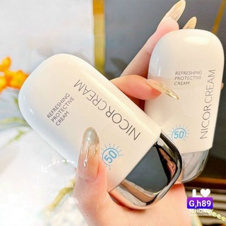 Kem chống nắng dưỡng ẩm nâng tông dưỡng trắng da nicor refreshing cream spf50 pa+++ npc1
