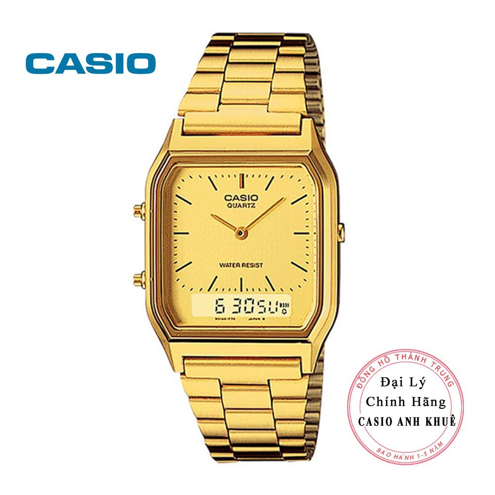 Đồng hồ Unisex Casio Vintage AQ-230GA-9DMQ dây kim loại