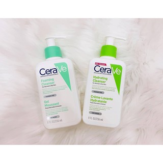 Sữa rửa mặt Cerave Foaming Facial Cleanser 236ml - 473ml bản Pháp