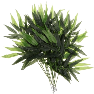 12x Cây Tre Nhân Tạo Lá Vòng Hoa Trang Trí Nhà 45cm