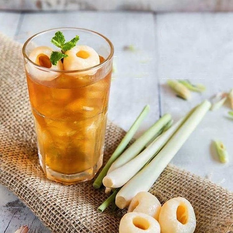 Vải thiều ngâm đường Hoàng Gia (560gr) - Quả trắng, giòn, đều