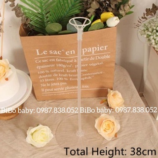 Trụ bóng 1 nhánh 38cm để bàn trang trí bóng 4D - BiBo baby