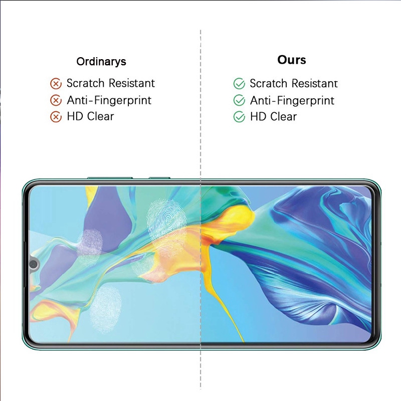 Huawei P30 Lite Tempered Glass Screen Protector For Huawei P20 Lite Mate 20 Pro Full Glue Screen Protector &amp; Camera Lens Glass Protector
