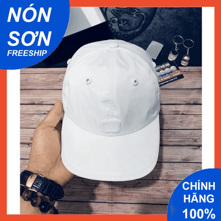 Mũ Lưỡi Trai Nón Sơn Logo Vuông Vải Dù Trắng Viền Trắng Chính Hãng Hàng Chuẩn Tem 7 Màu Thời Trang Cao Cấp Mới 202
