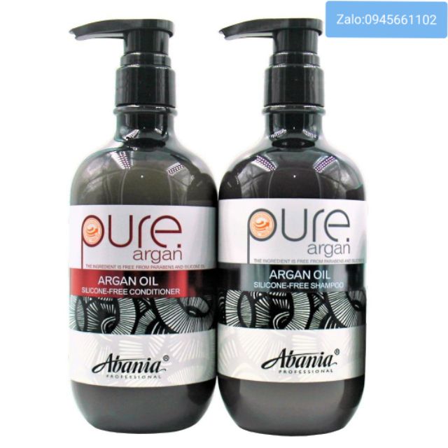 Dầu Gội & Xả siêu mềm mượt Abania Pure Argan 500ml chính hãng Cty Thái Hương