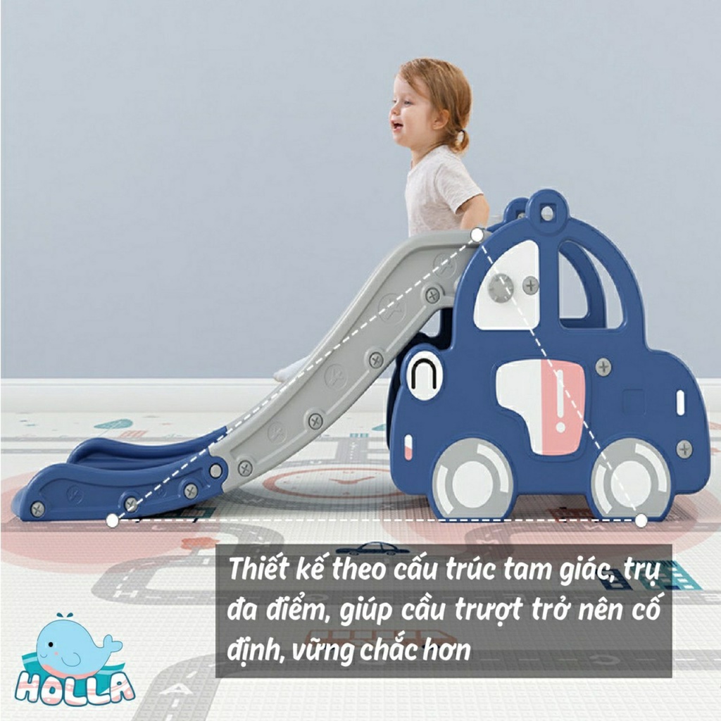 CẦU TRƯỢT CHO BÉ - CẦU TUỘT CHO BÉ - MẪU Ô TÔ ĐƠN MÁNG DÀI BẢO HÀNG 12 THÁNG