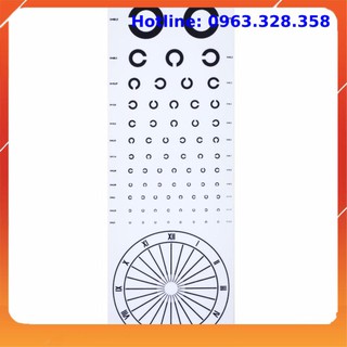 Bảng kiểm tra thị lực chất liệu giấy chữ c