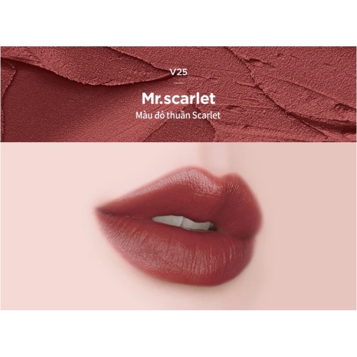 Son Kem Lì Merzy vỏ đen Noir In the Velvet Tint V23, V24, V25, V26, V27, V28 | BigBuy360 - bigbuy360.vn