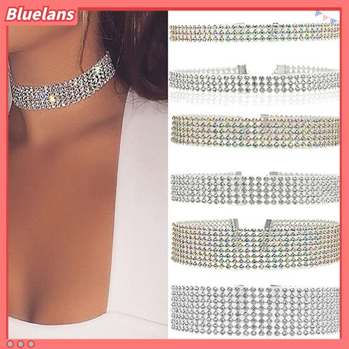 Vòng cổ choker đính đá nhân tạo lấp lánh thời trang cho nữ