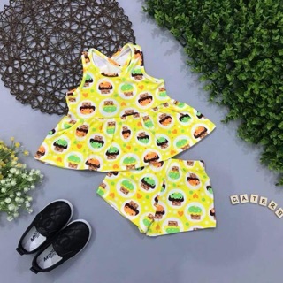 Set bộ peplum cho bé gái