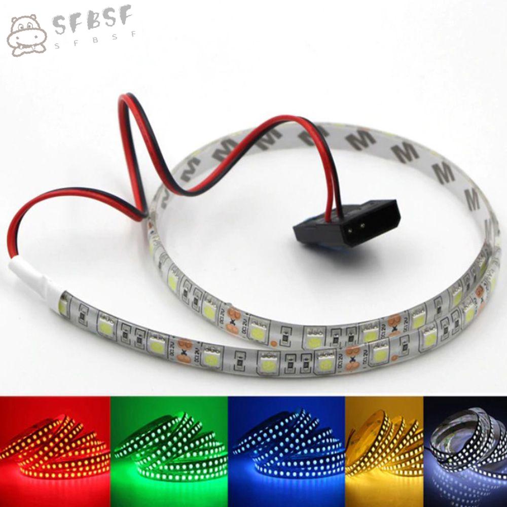 Dây đèn LED 60 bóng 100cm 30 bóng 50cm 18 bóng DC 12V 28 màu trang trí thùng máy PC