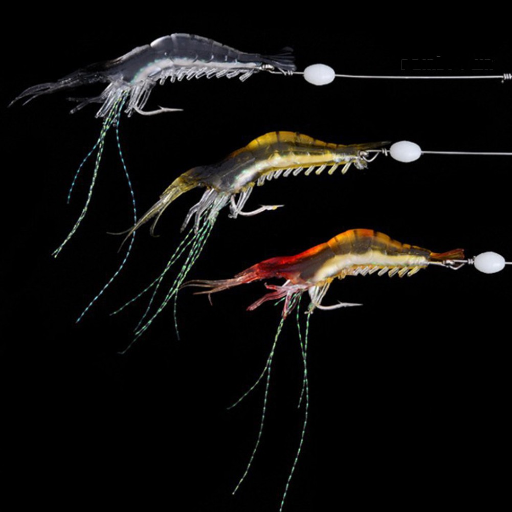 ❖Phụ Kiện Chuyên Dụng Dành Cho YJ YJ YJ❖Set 3 Mồi Giả Nhử Cá Hình Tôm 9cm 6g Bằng Nhựa Gắn Kèm Móc Câu