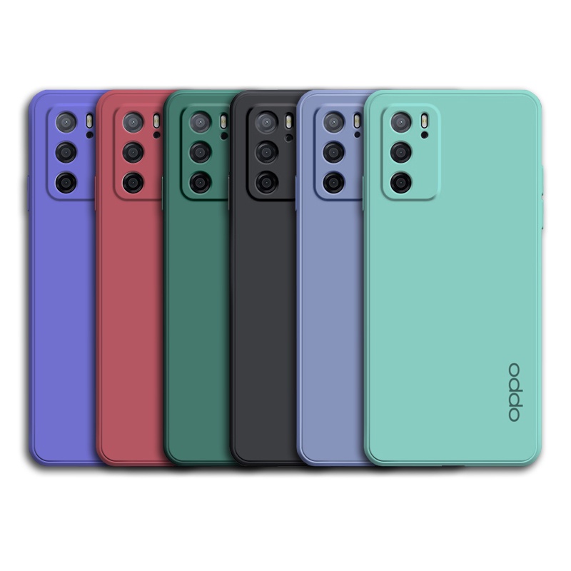 Ốp điện thoại silicon mỏng mềm màu kẹo bảo vệ cho OPPO Reno 6 Pro 5 Pro+ 4 4G 5G Plus