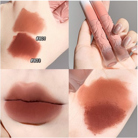 Son Môi Lì Cvz 2.5g Thiết Kế Vỏ Son Hình Nơ Xinh Xắn