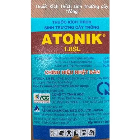 Thuốc kích thích sinh trưởng cây trồng ATONIK 1.8 SL gói 10ml Chính hiệu Nhật Bản