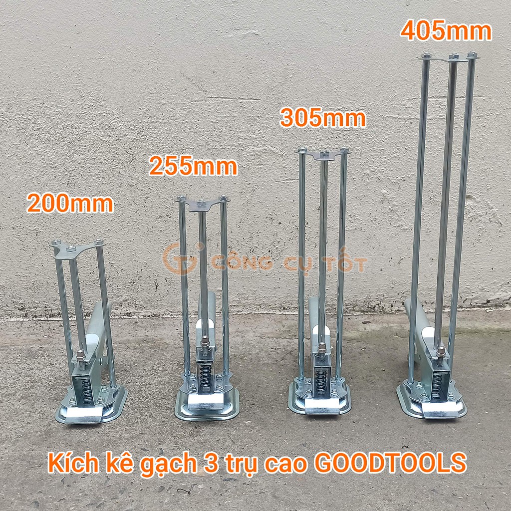 Kích kê gạch - con đội gạch ốp tường 3 trụ cao 255mm GT4524 Việt Nam