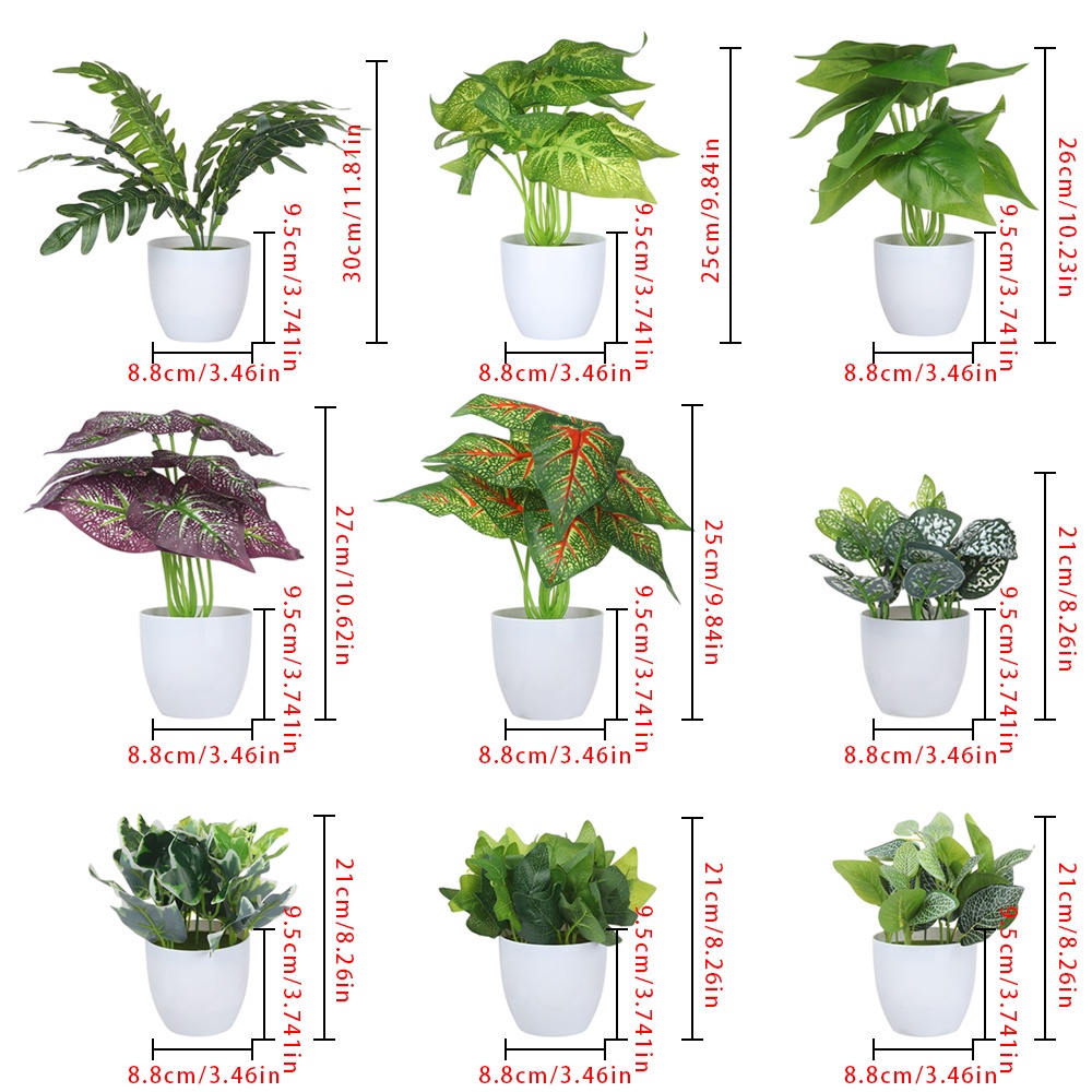 Chậu cây bonsai giả để bàn trang trí nhà cửa/văn phòng/ban công tiện dụng